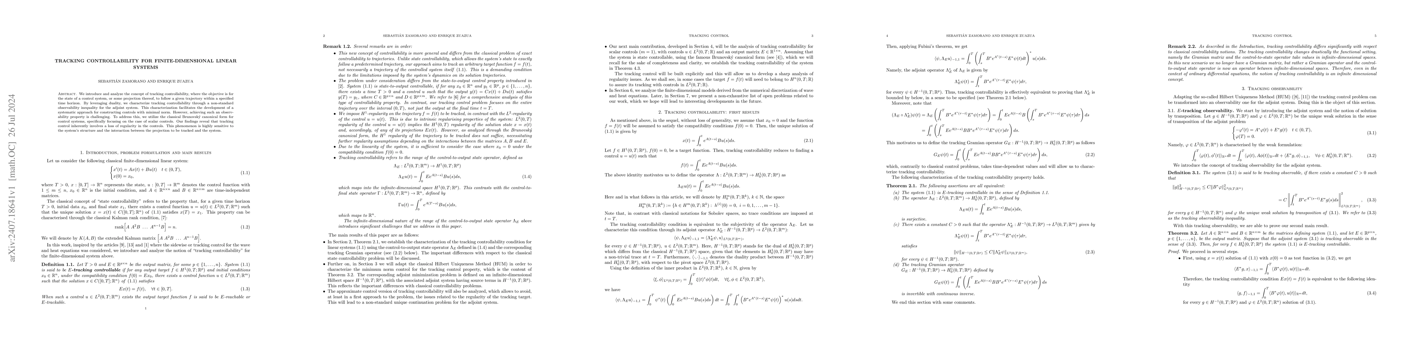 Thumbnail for Tracking controllability for finite-dimensional linear systems