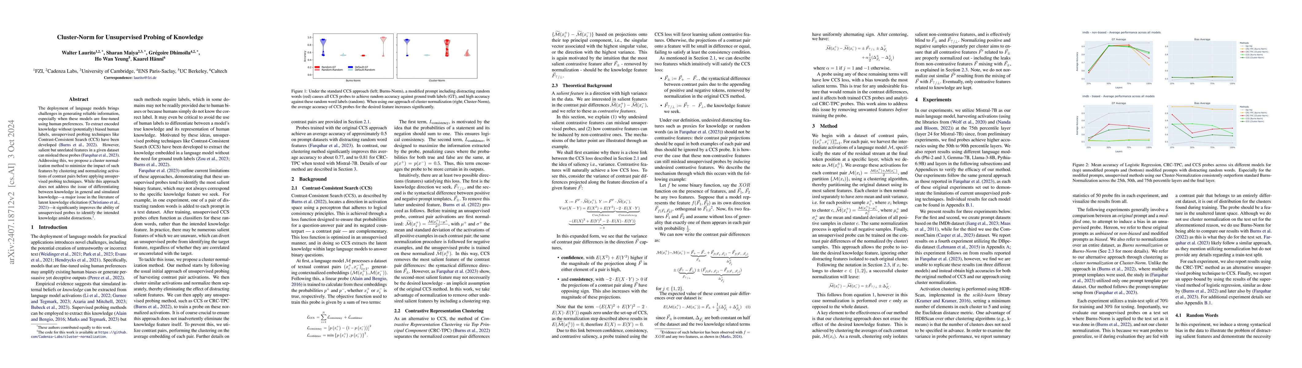 Thumbnail for Cluster-norm for Unsupervised Probing of Knowledge
