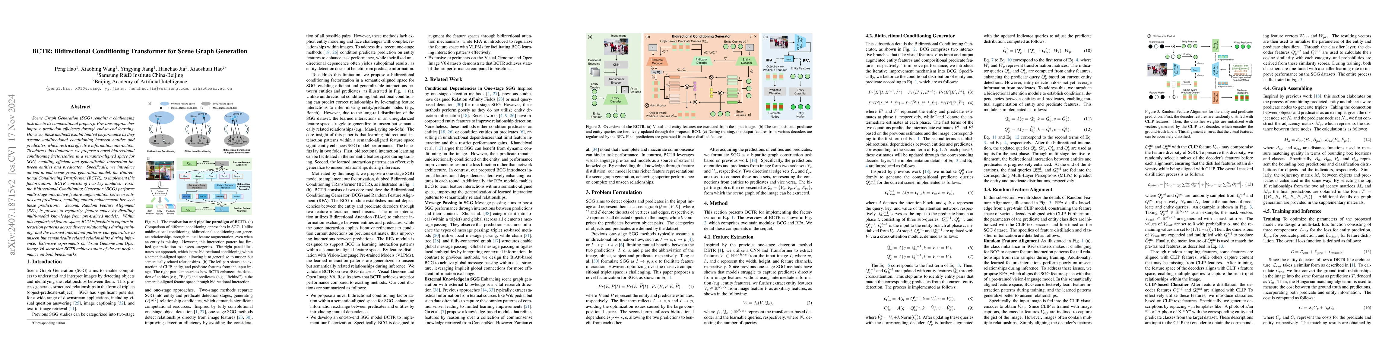 Thumbnail for BCTR: Bidirectional Conditioning Transformer for Scene Graph Generation