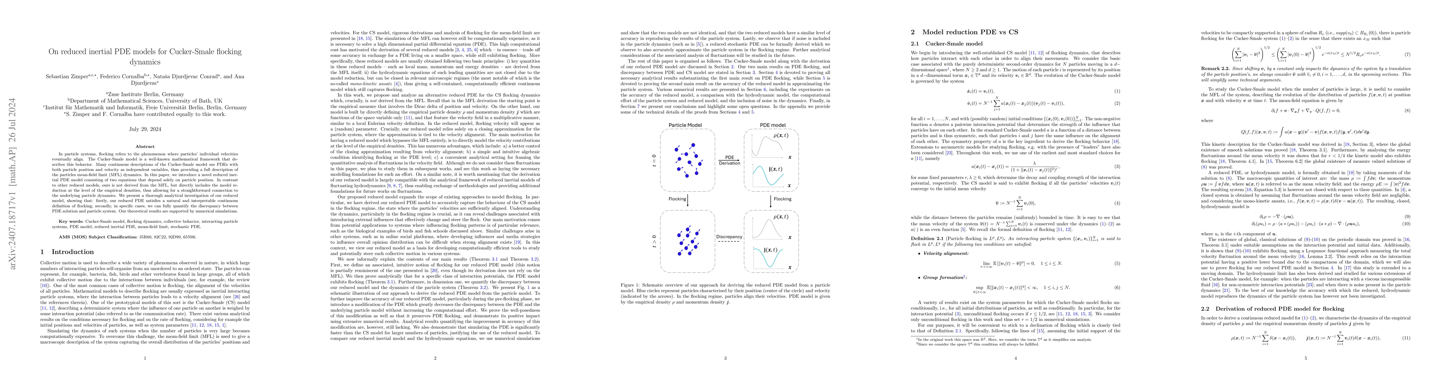 Thumbnail for On reduced inertial PDE models for Cucker-Smale flocking dynamics