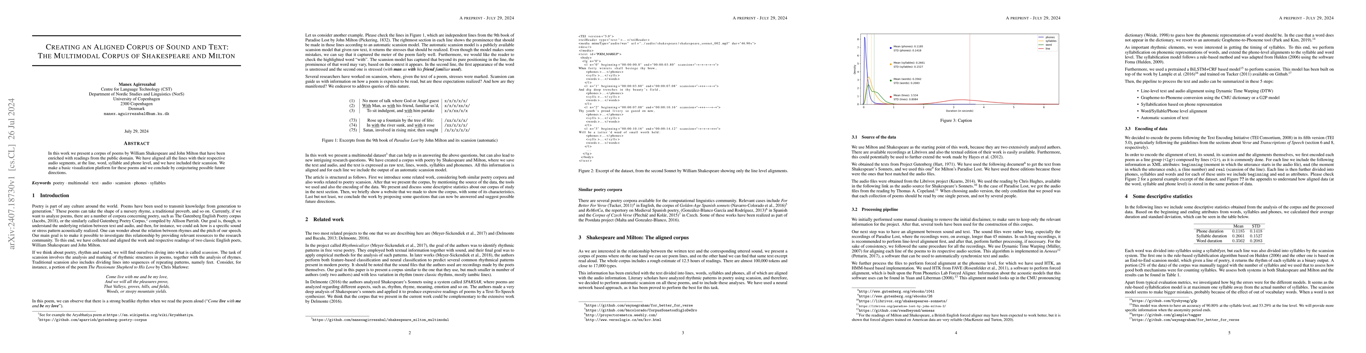 Thumbnail for Creating an Aligned Corpus of Sound and Text: The Multimodal Corpus of
  Shakespeare and Milton