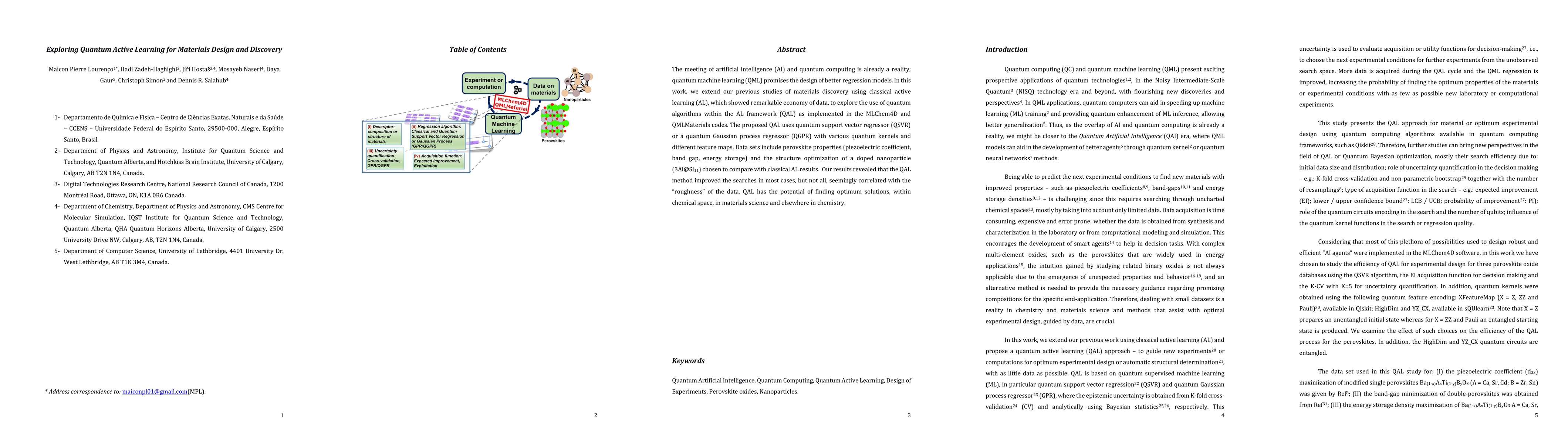 Thumbnail for Exploring Quantum Active Learning for Materials Design and Discovery