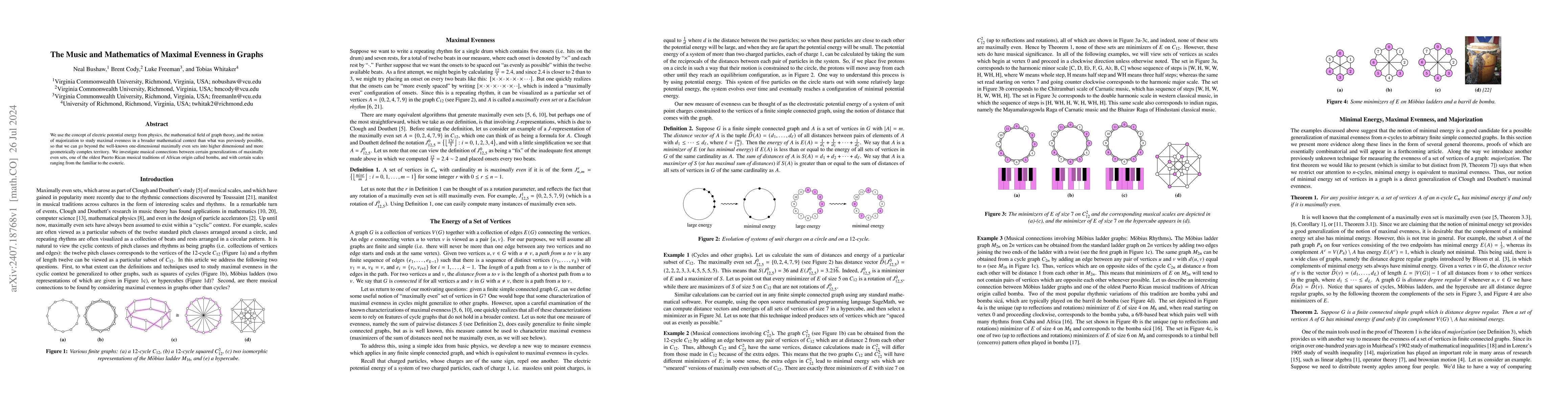 Thumbnail for The Music and Mathematics of Maximal Evenness in Graphs