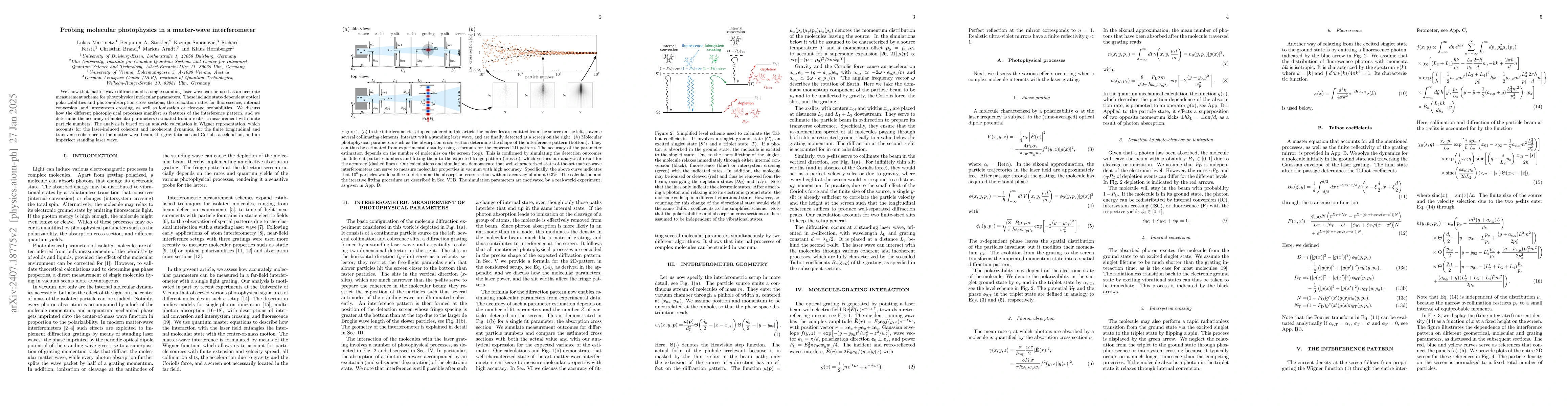 Thumbnail for Probing molecular photophysics in a matter-wave interferometer