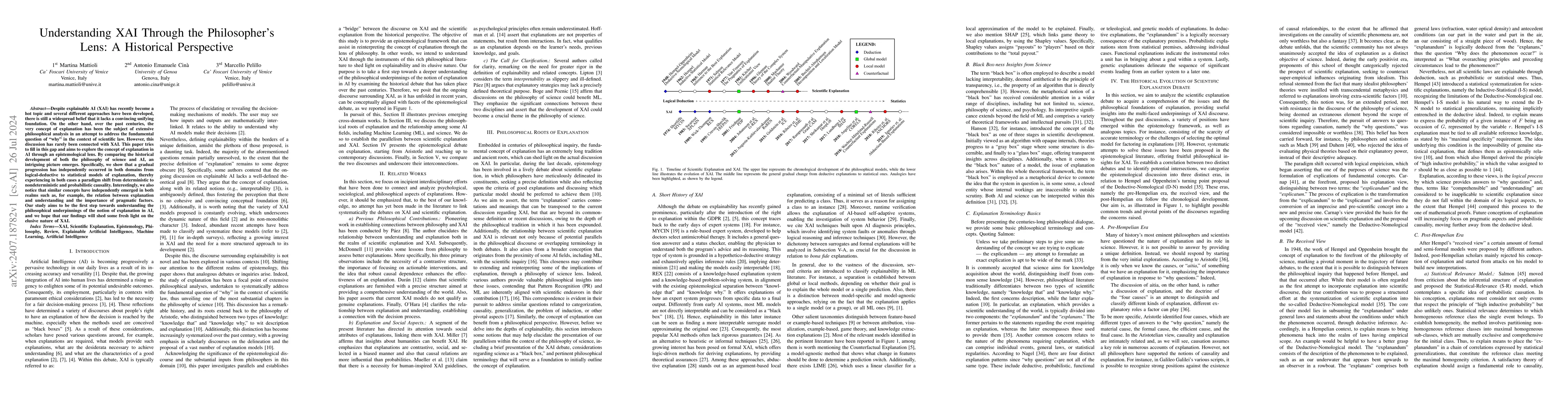 Thumbnail for Understanding XAI Through the Philosopher's Lens: A Historical
  Perspective