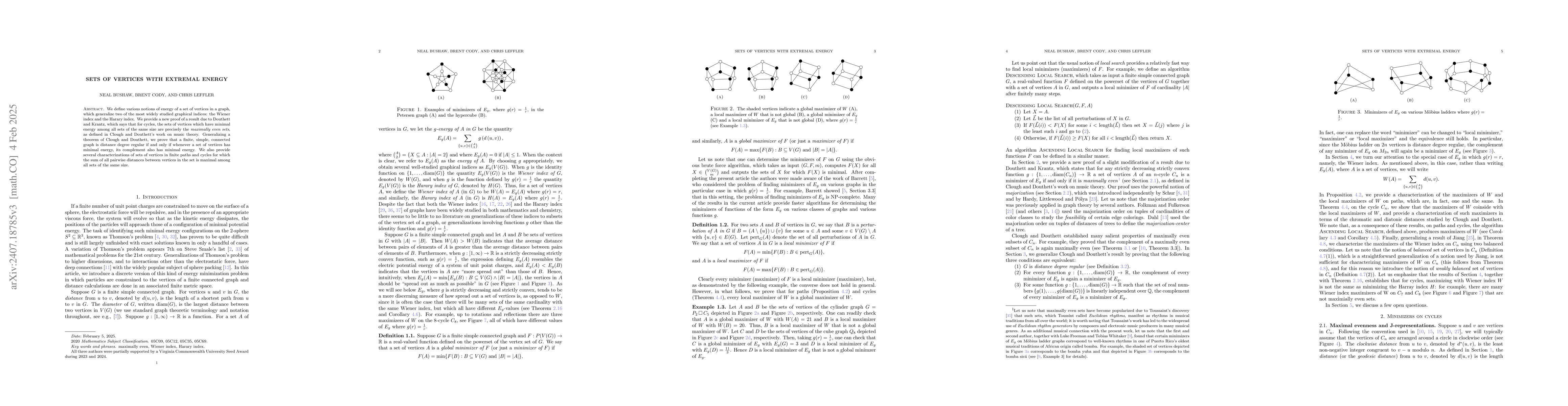 Thumbnail for Maximal evenness in graphs