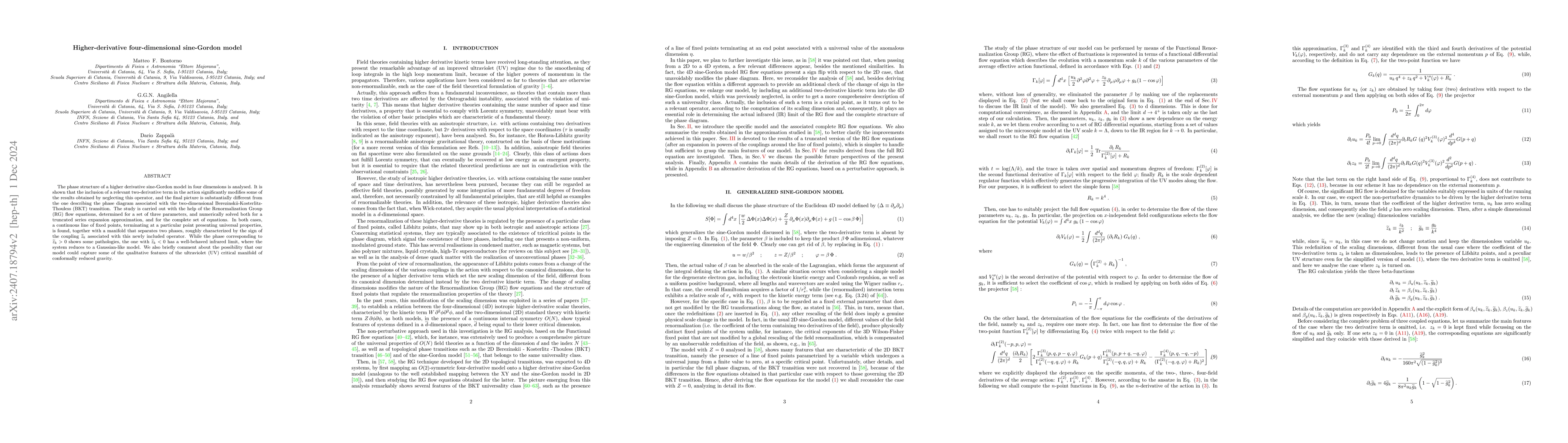 Thumbnail for Higher-derivative four-dimensional sine-Gordon model