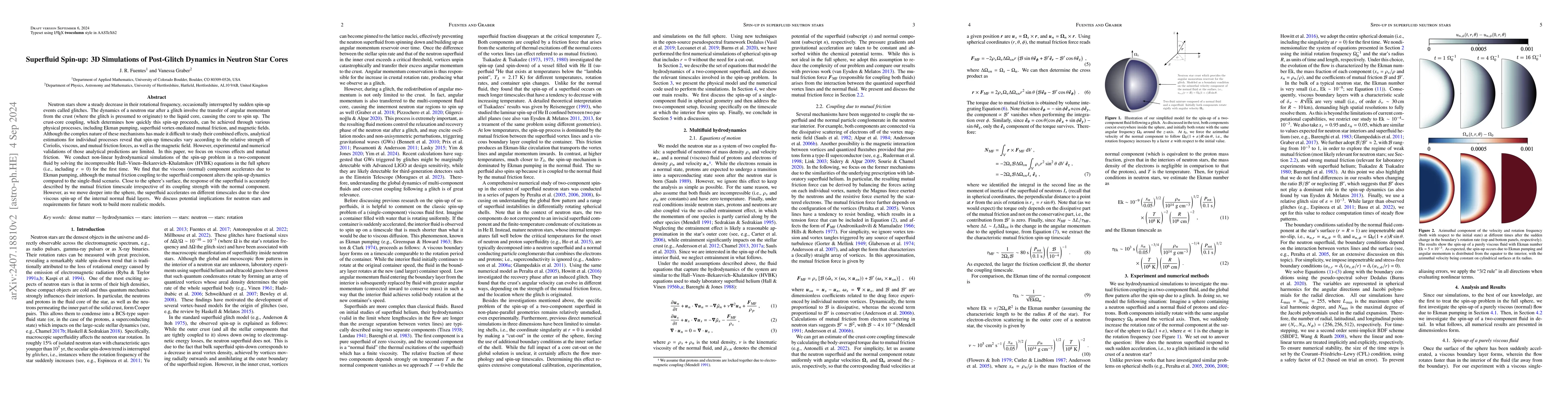 Thumbnail for Superfluid Spin-up: 3D Simulations of Post-Glitch Dynamics in Neutron
  Star Cores