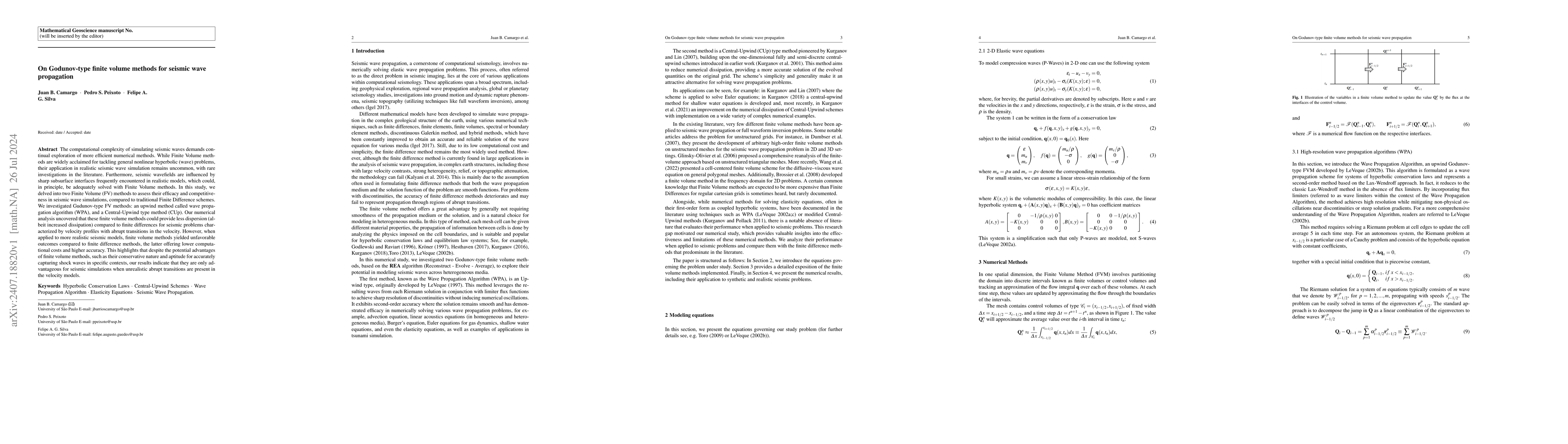 Thumbnail for On Godunov-type finite volume methods for seismic wave propagation