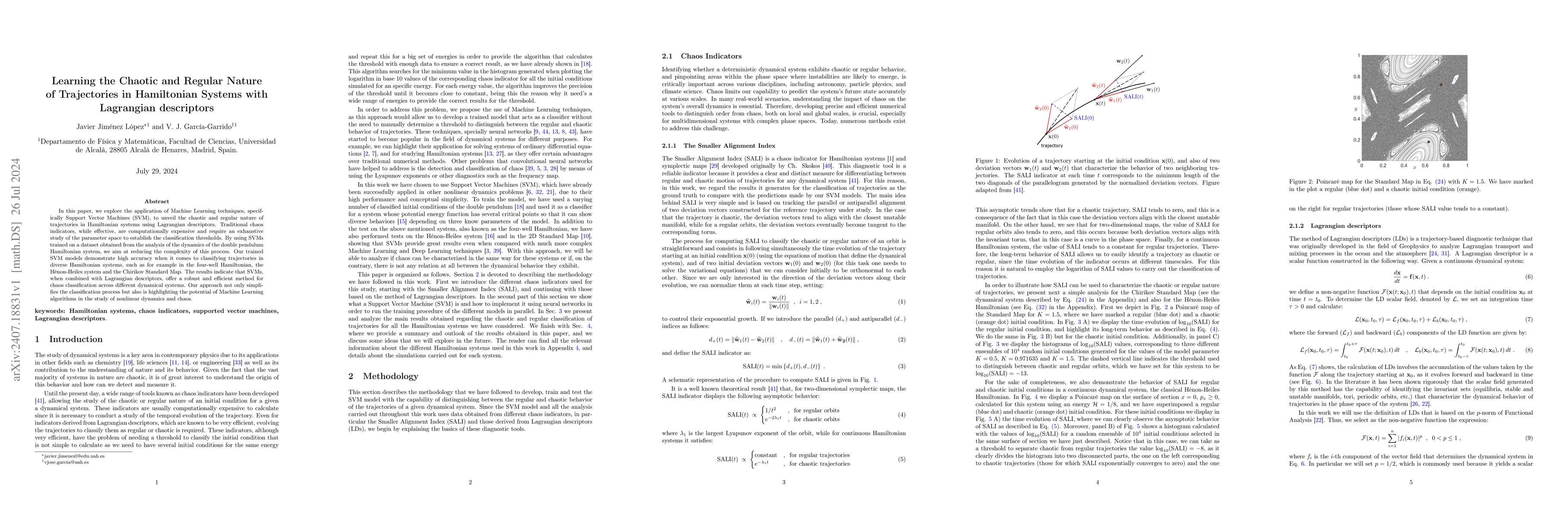 Thumbnail for Learning the Chaotic and Regular Nature of Trajectories in Hamiltonian
  Systems with Lagrangian descriptors