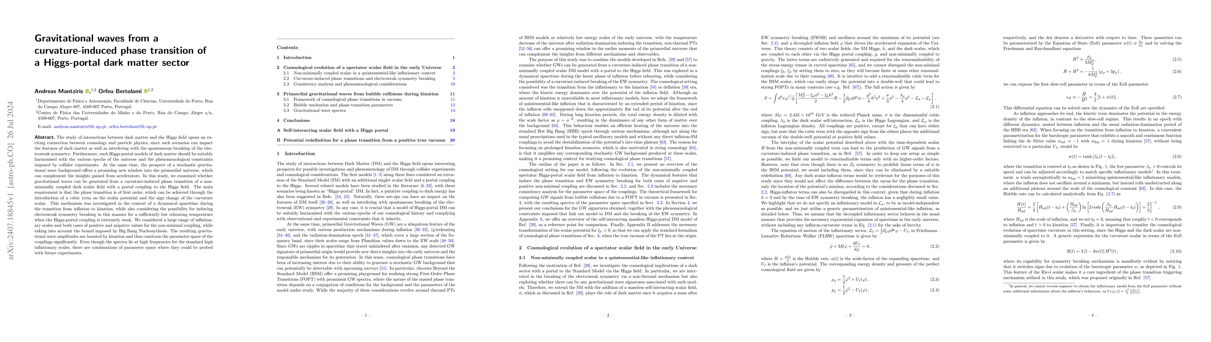 Thumbnail for Gravitational waves from a curvature-induced phase transition of a
  Higgs-portal dark matter sector