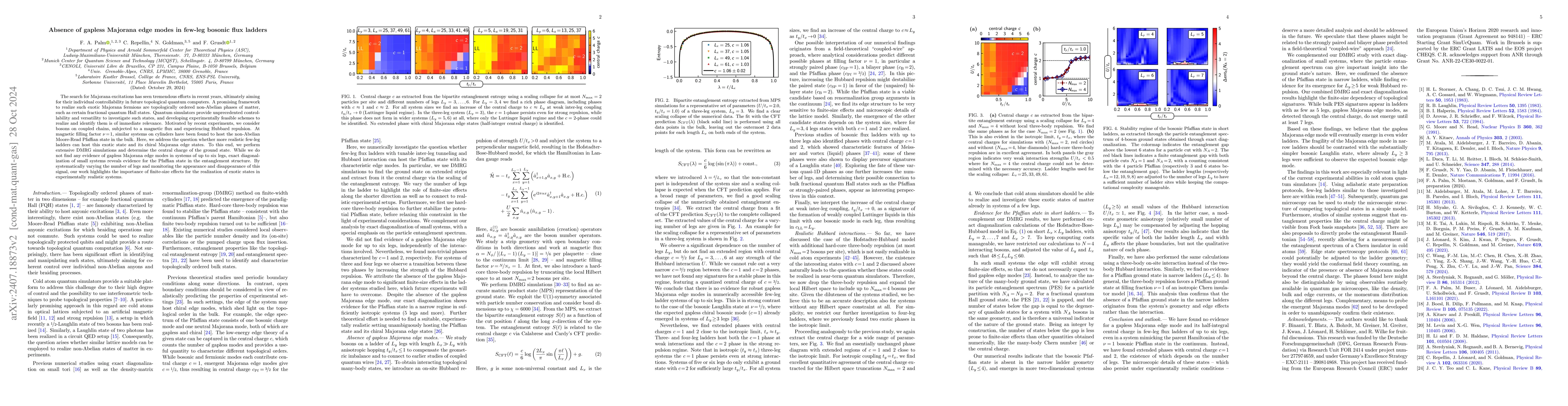 Thumbnail for Absence of gapless Majorana edge modes in few-leg bosonic flux ladders