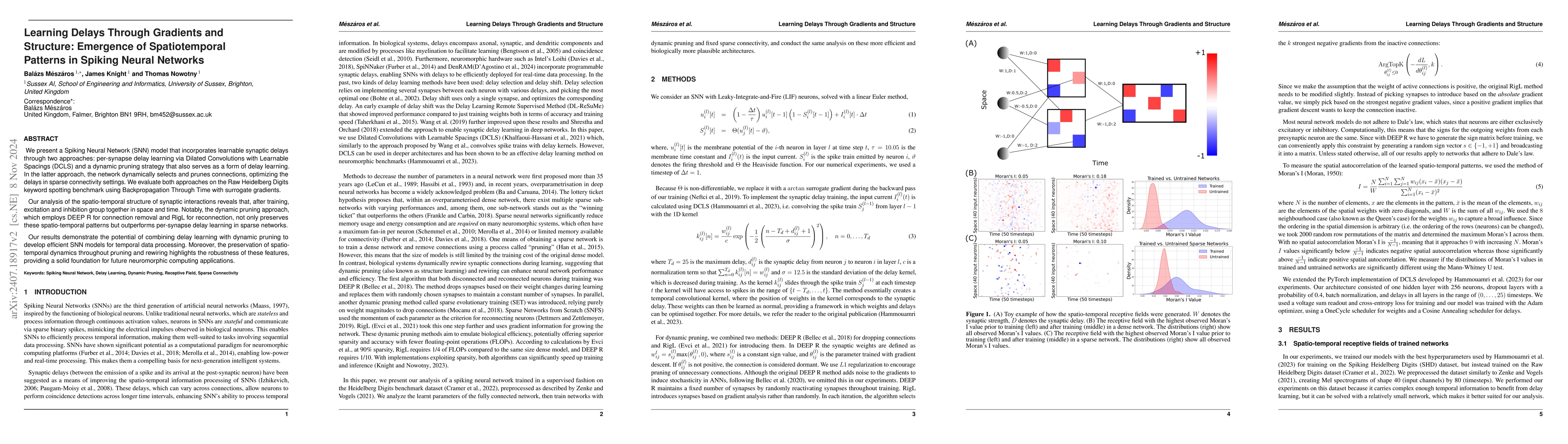 Thumbnail for Spatio-temporal Structure of Excitation and Inhibition Emerges in
  Spiking Neural Networks with and without Biologically Plausible Constraints