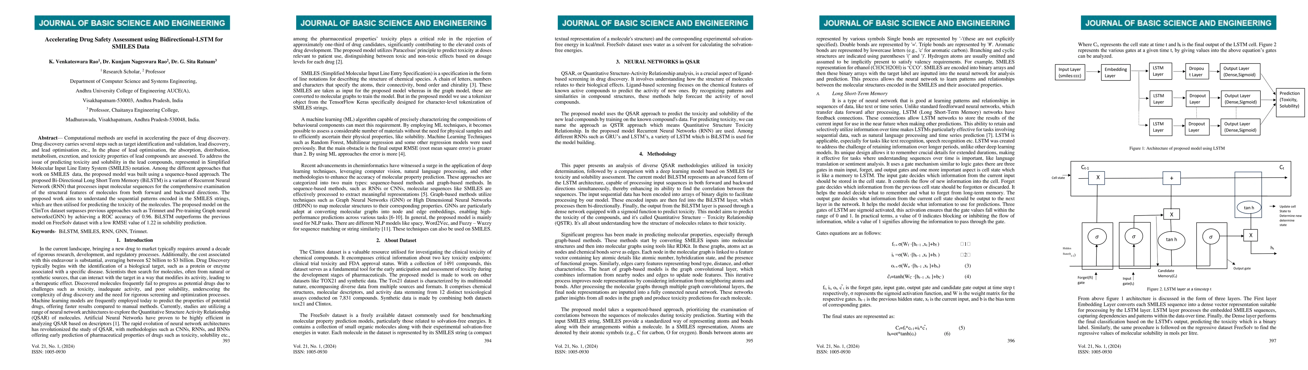 Thumbnail for Accelerating Drug Safety Assessment using Bidirectional-LSTM for SMILES
  Data