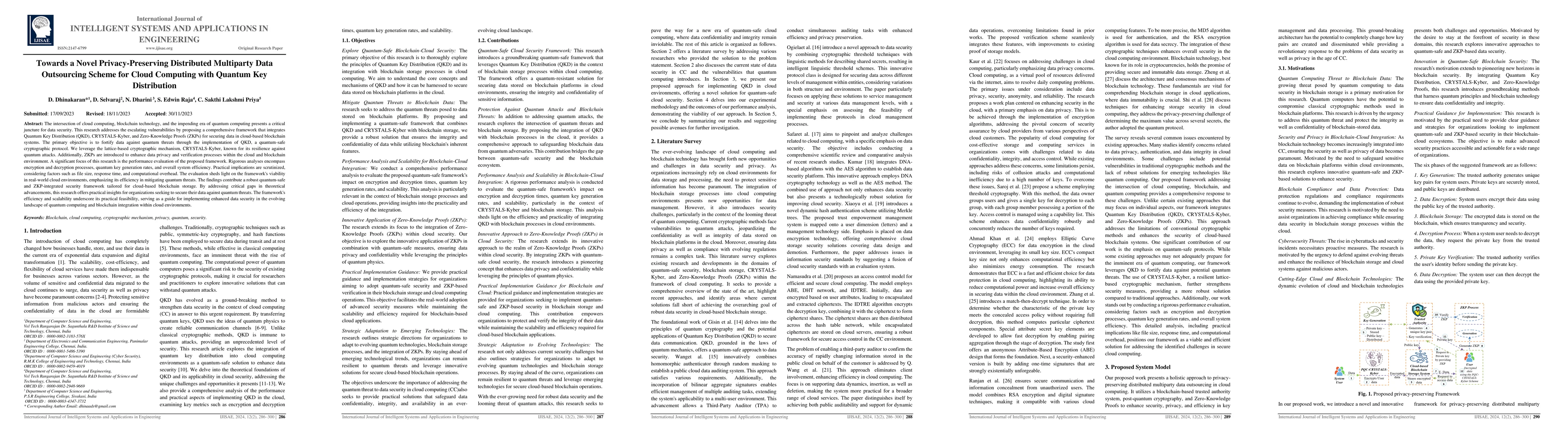 Thumbnail for Towards a Novel Privacy-Preserving Distributed Multiparty Data
  Outsourcing Scheme for Cloud Computing with Quantum Key Distribution