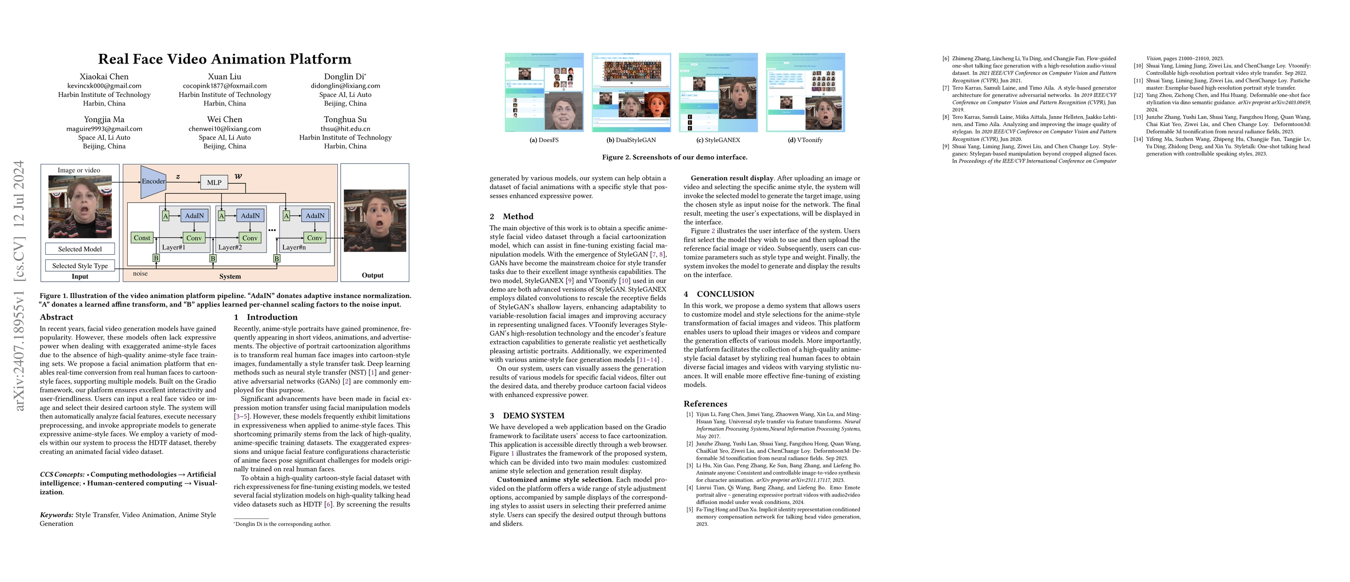 Thumbnail for Real Face Video Animation Platform