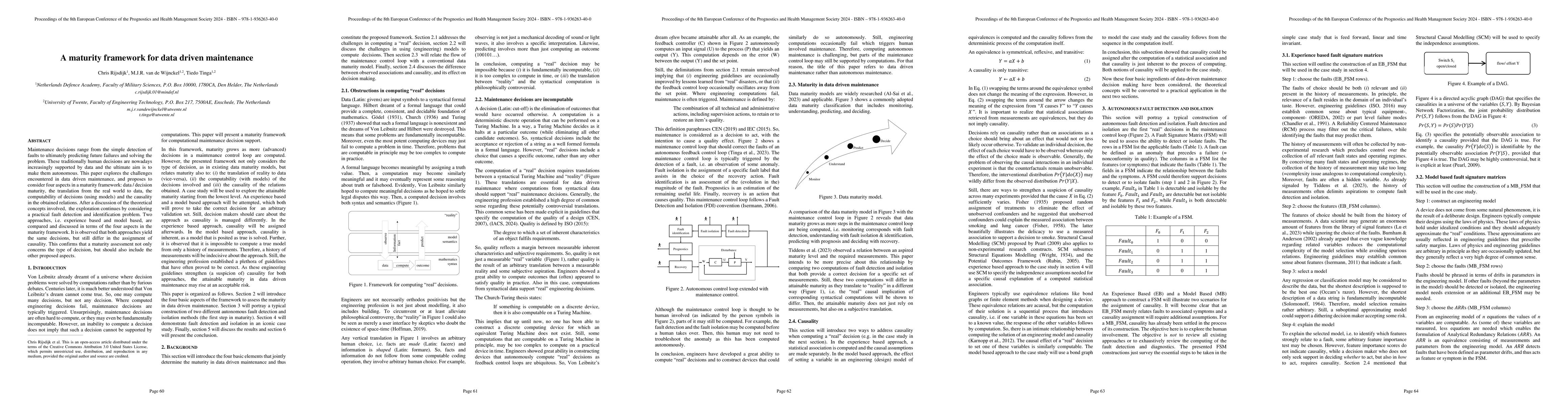 Thumbnail for A maturity framework for data driven maintenance
