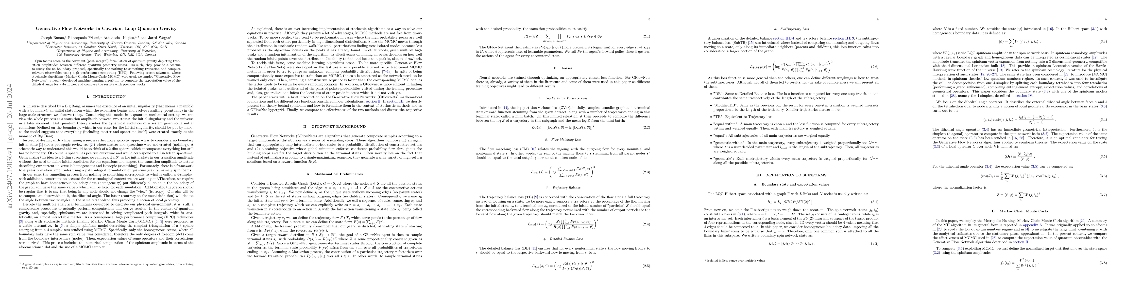 Thumbnail for Generative Flow Networks in Covariant Loop Quantum Gravity