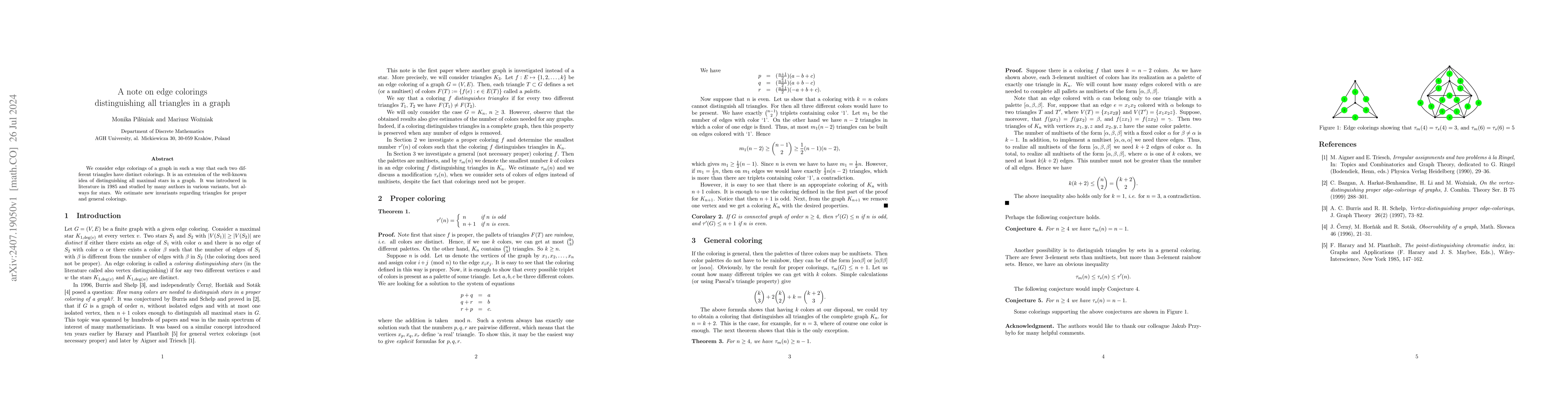 Thumbnail for A note on edge colorings distinguishing all triangles in a graph