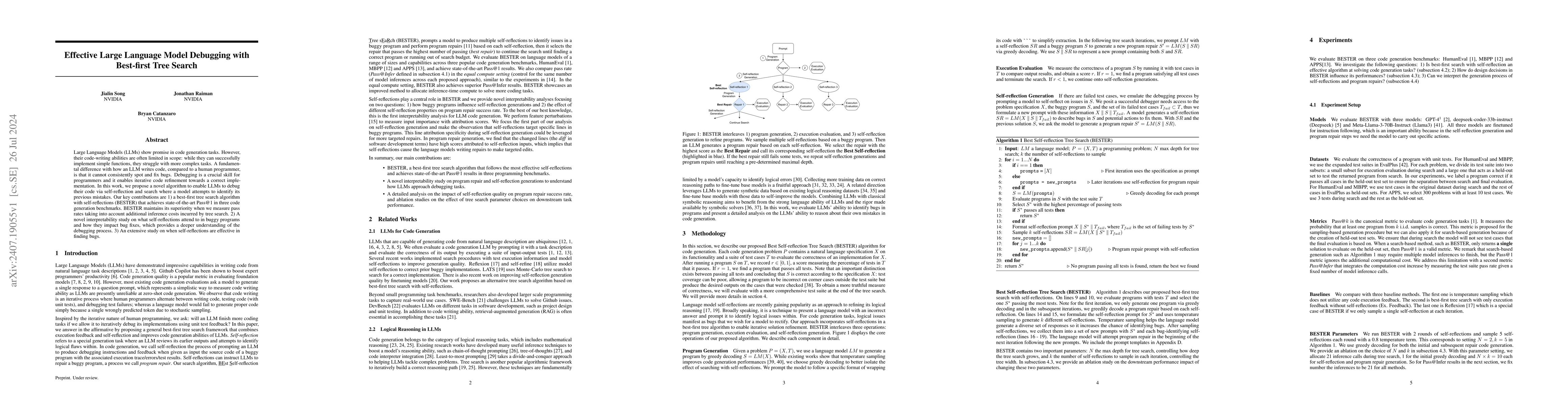 Thumbnail for Effective Large Language Model Debugging with Best-first Tree Search