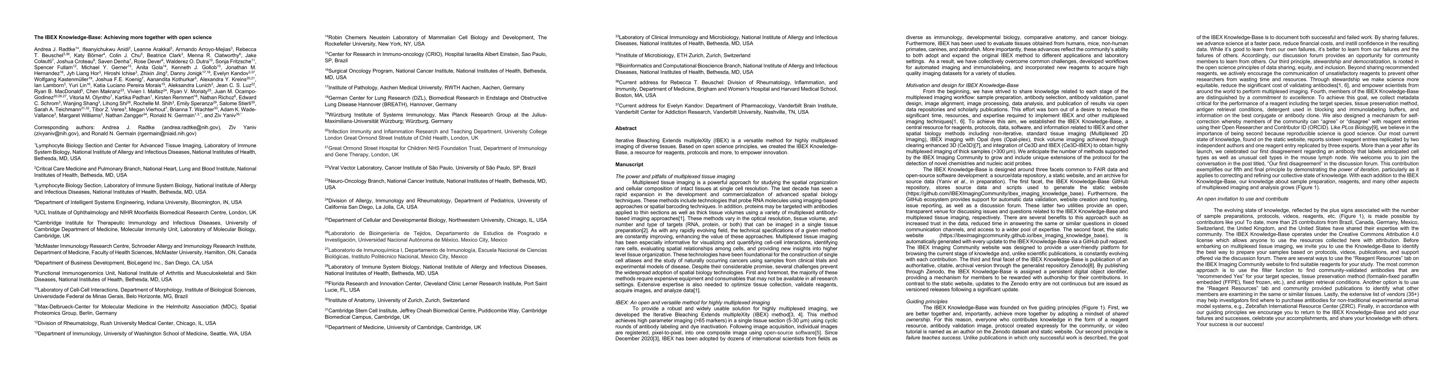 Thumbnail for The IBEX Knowledge-Base: Achieving more together with open science