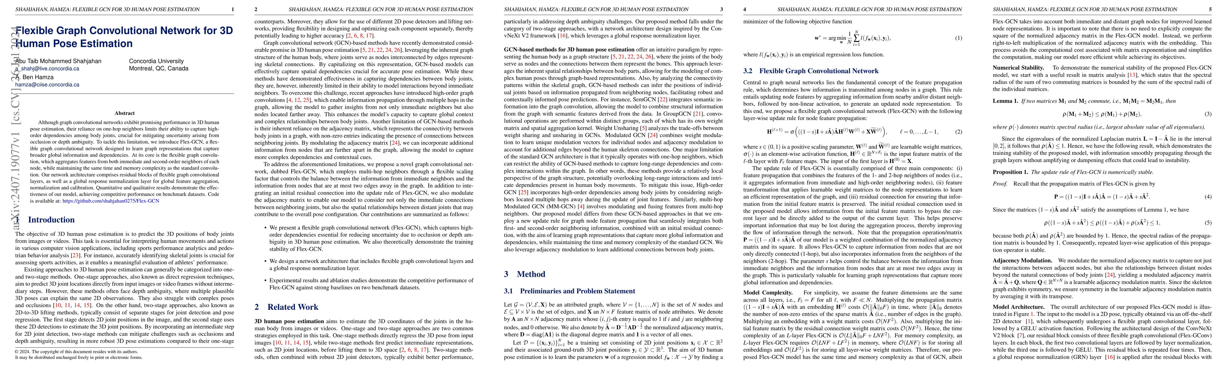 Thumbnail for Flexible graph convolutional network for 3D human pose estimation