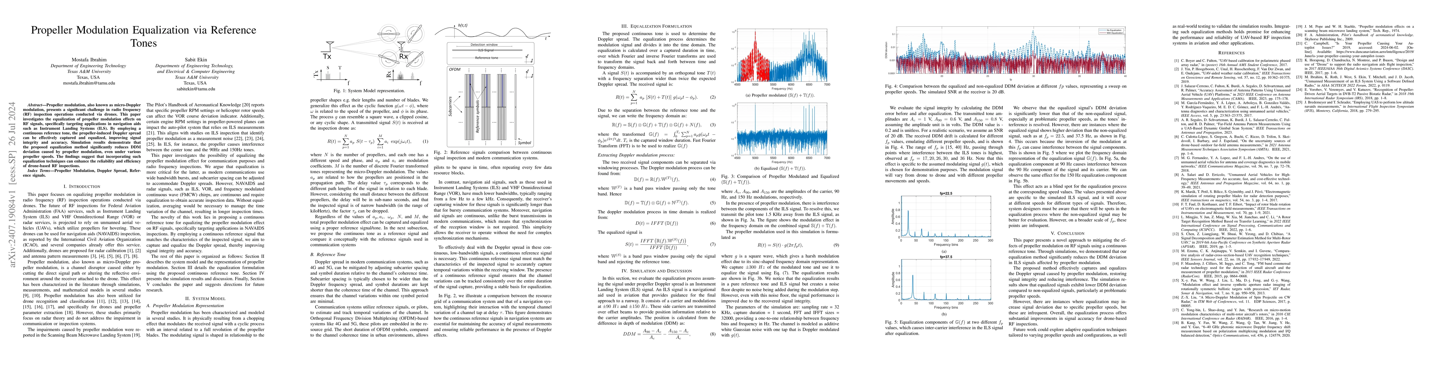 Thumbnail for Propeller Modulation Equalization via Reference Tones