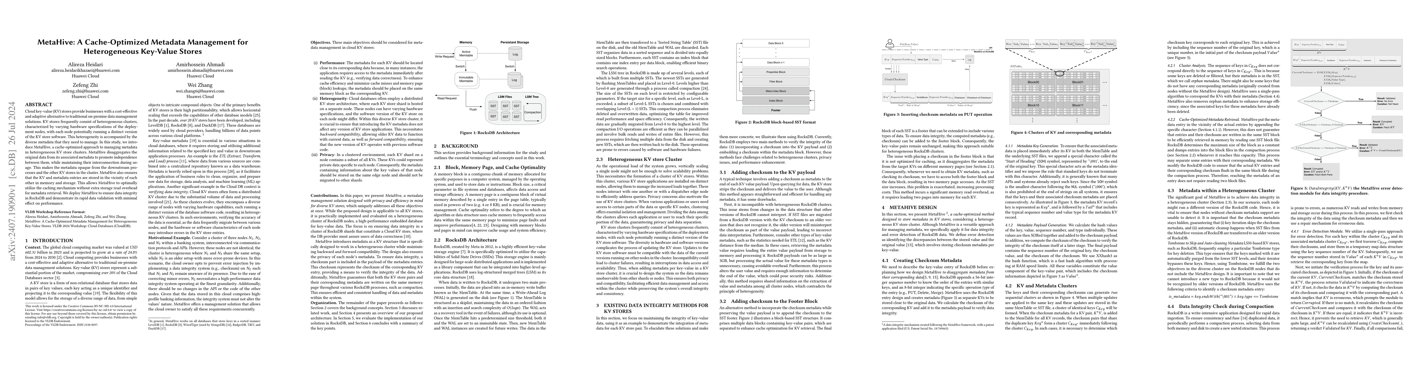 Thumbnail for MetaHive: A Cache-Optimized Metadata Management for Heterogeneous
  Key-Value Stores