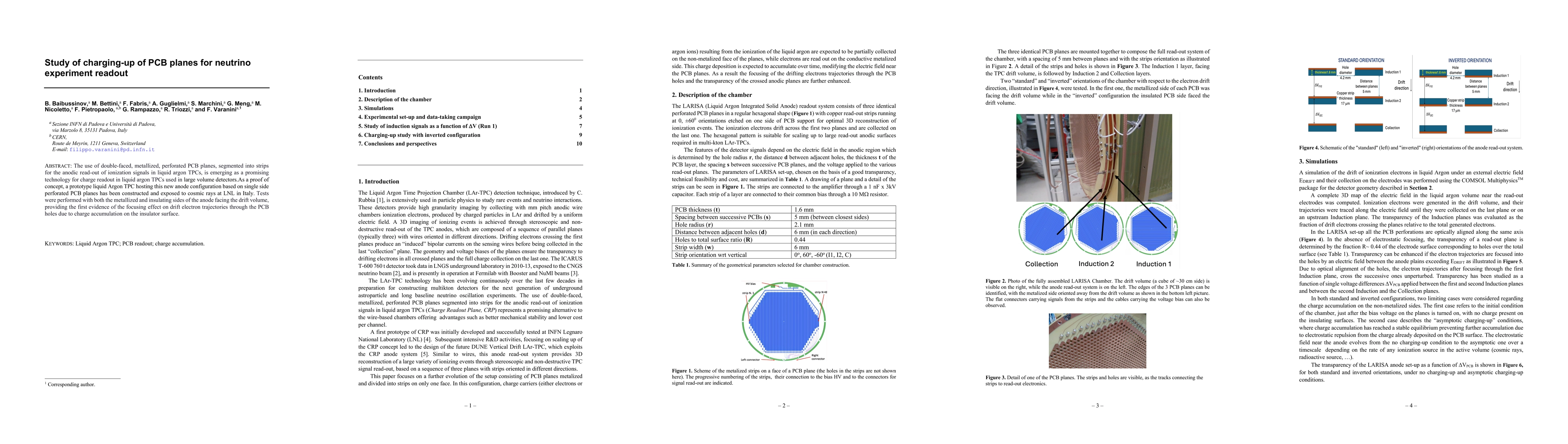 Thumbnail for Study of charging-up of PCB planes for neutrino experiment readout