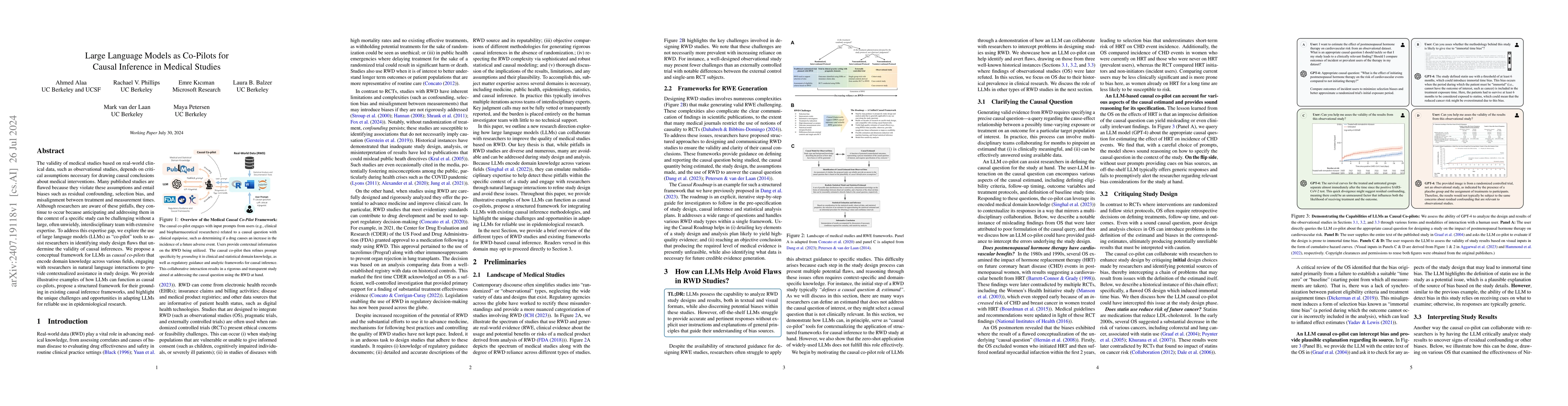 Thumbnail for Large Language Models as Co-Pilots for Causal Inference in Medical
  Studies