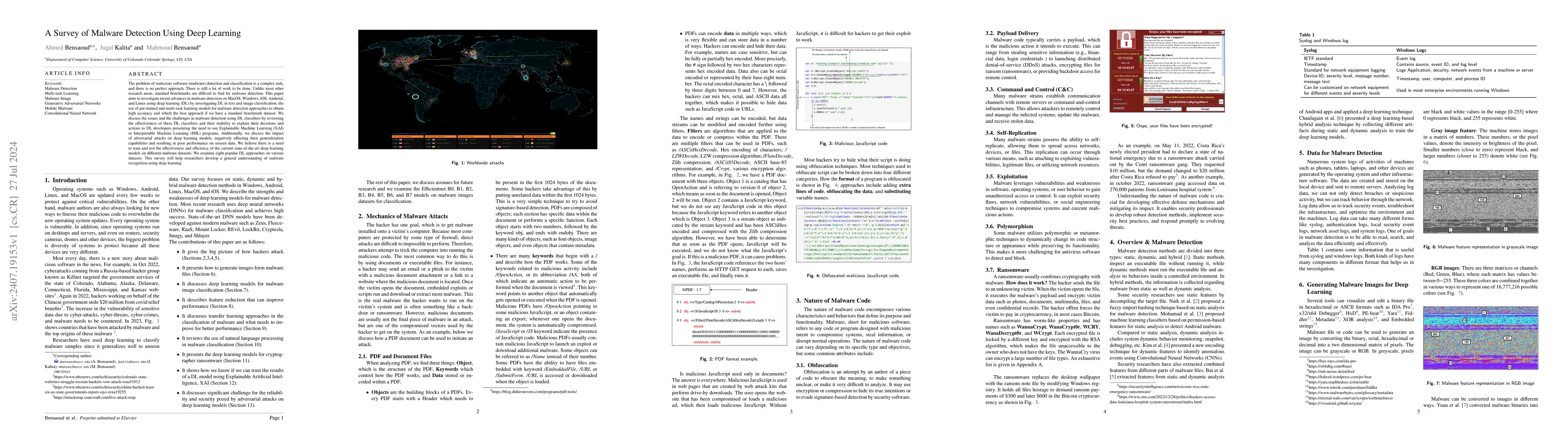 Thumbnail for A Survey of Malware Detection Using Deep Learning