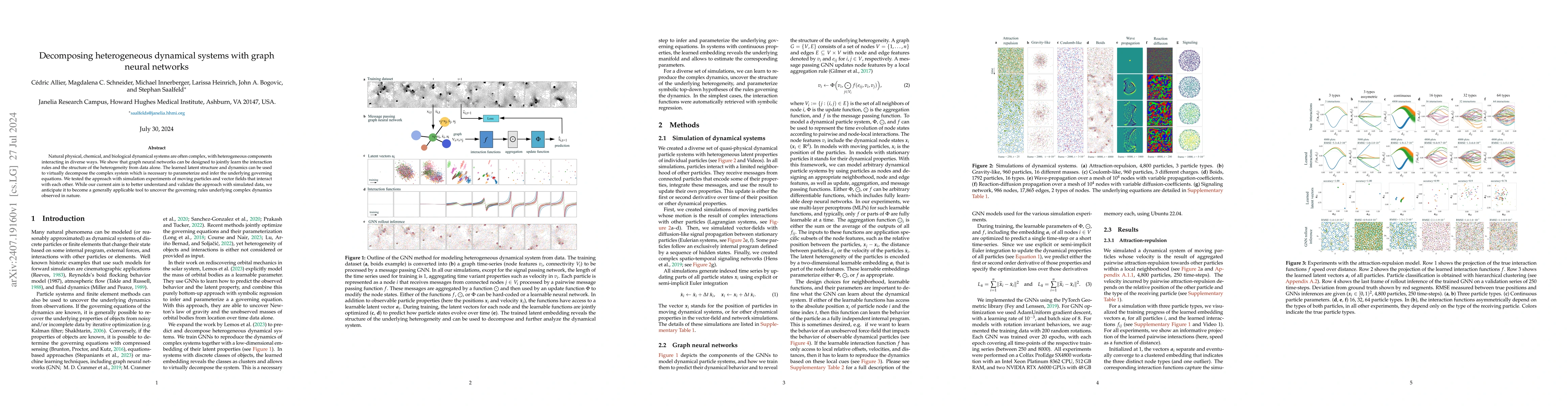 Thumbnail for Decomposing heterogeneous dynamical systems with graph neural networks