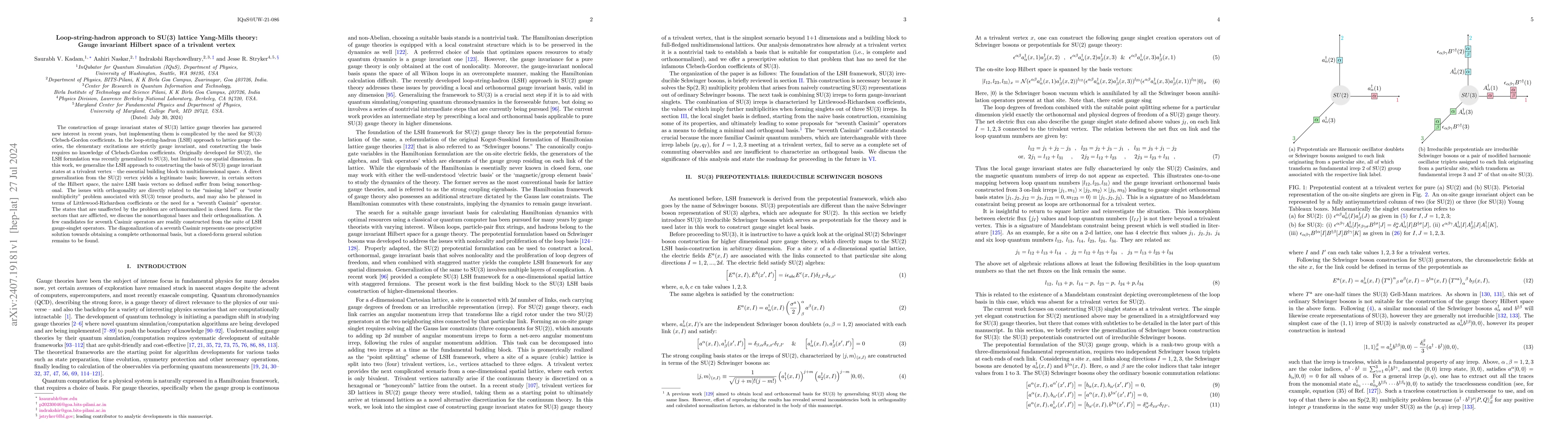 Thumbnail for Loop-string-hadron approach to SU(3) lattice Yang-Mills theory: Gauge
  invariant Hilbert space of a trivalent vertex