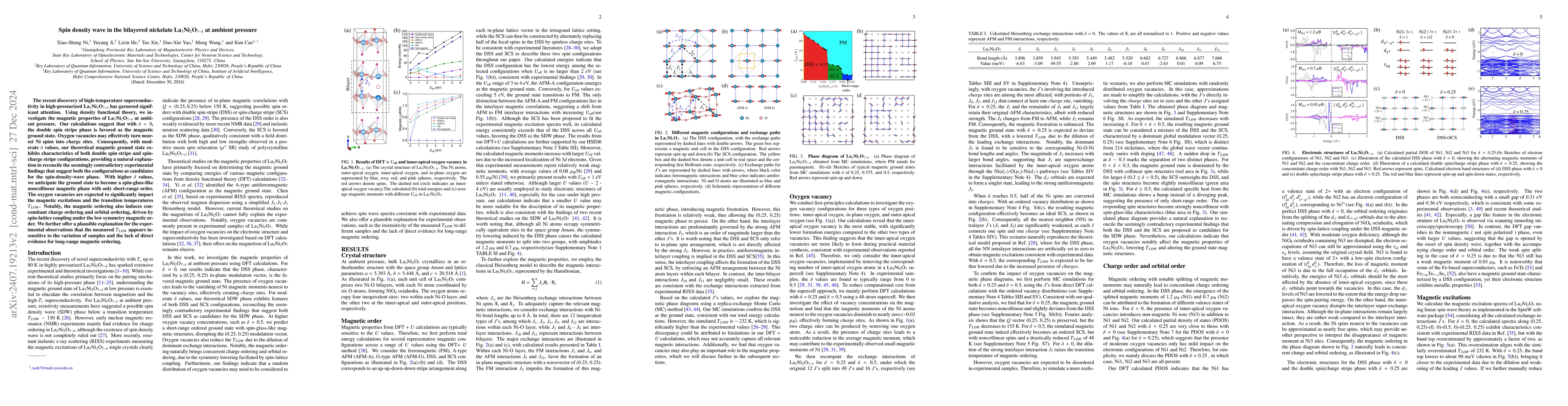 Thumbnail for First-principles study on spin density wave in
  La$_3$Ni$_2$O$_{7-δ}$