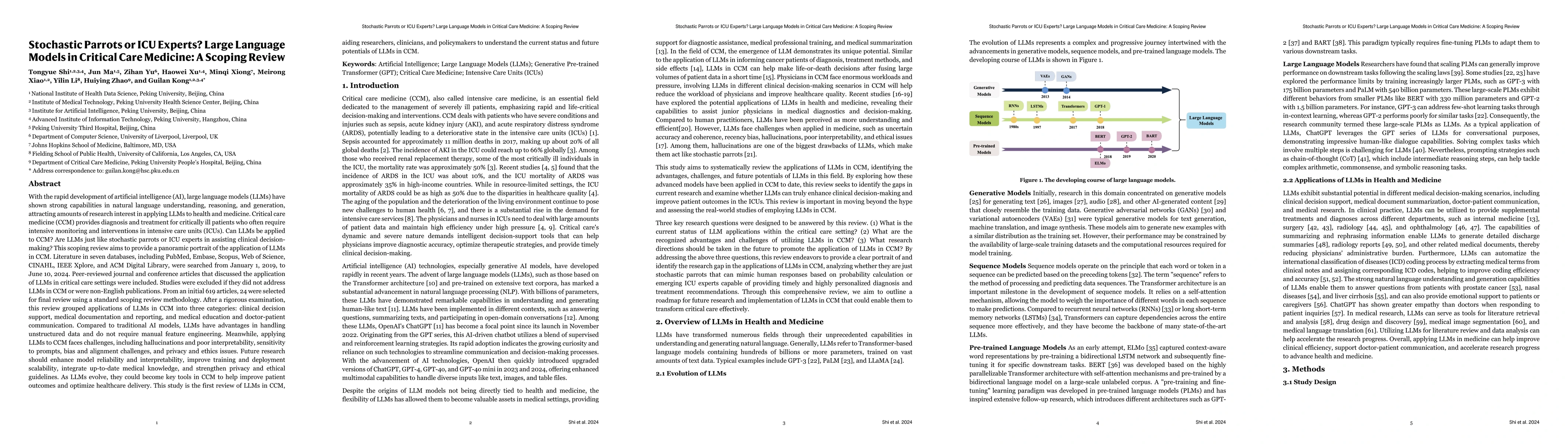 Thumbnail for Stochastic Parrots or ICU Experts? Large Language Models in Critical
  Care Medicine: A Scoping Review