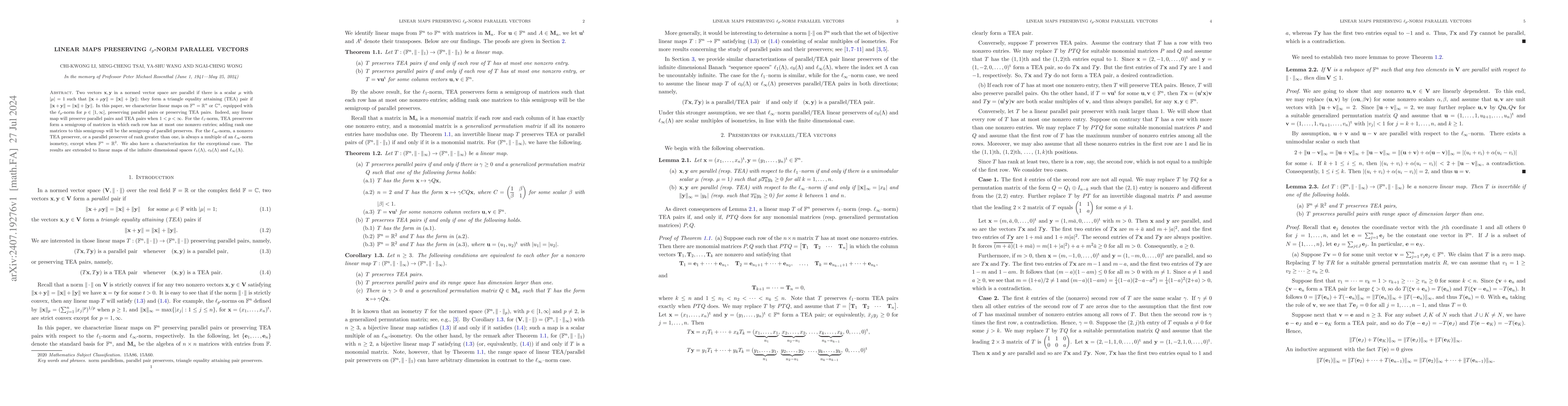 Thumbnail for Linear maps preserving $\ell_p$-norm parallel vectors