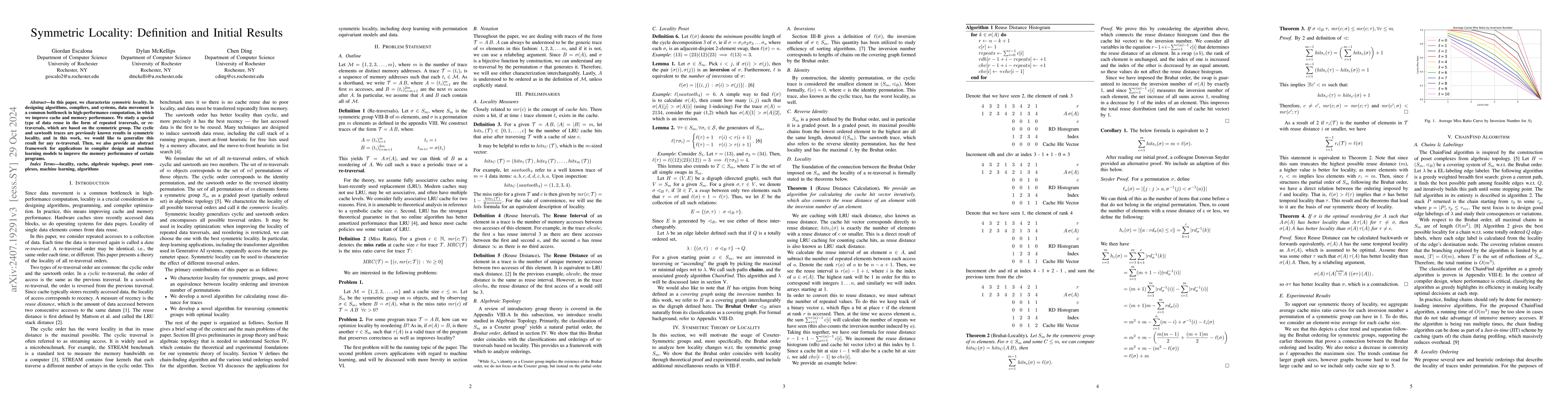 Thumbnail for Symmetric Locality: Definition and Initial Results