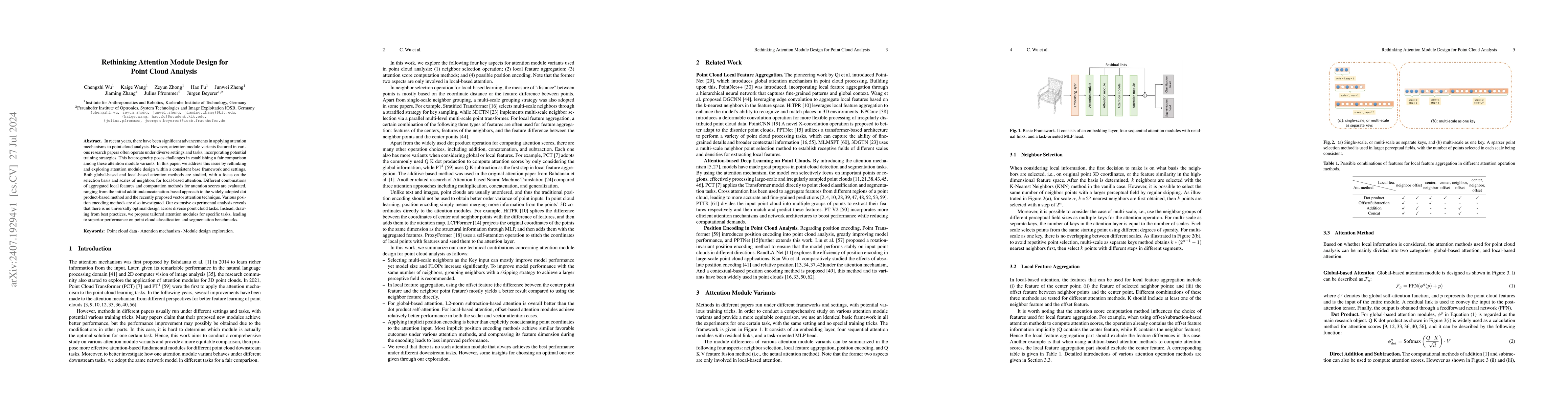 Thumbnail for Rethinking Attention Module Design for Point Cloud Analysis