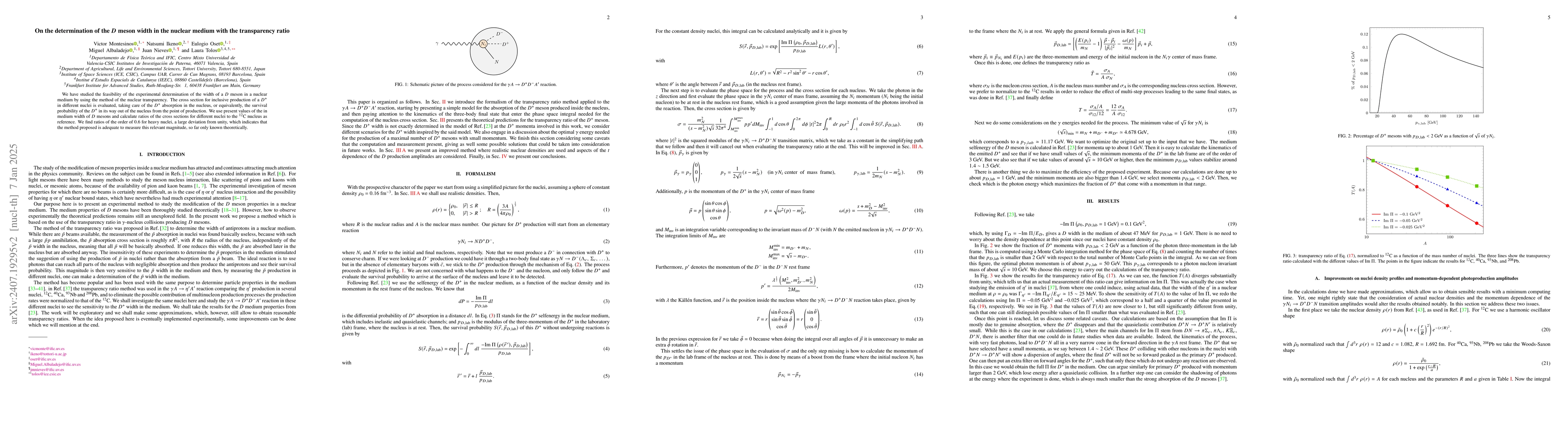 Thumbnail for On the determination of the $D$ meson width in the nuclear medium with
  the transparency ratio