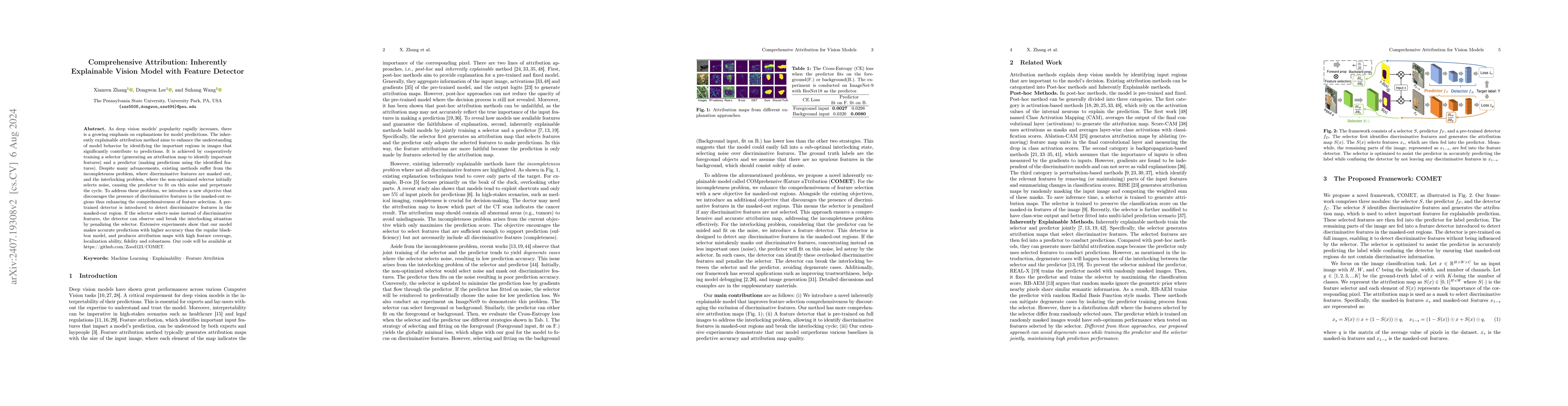 Thumbnail for Comprehensive Attribution: Inherently Explainable Vision Model with
  Feature Detector