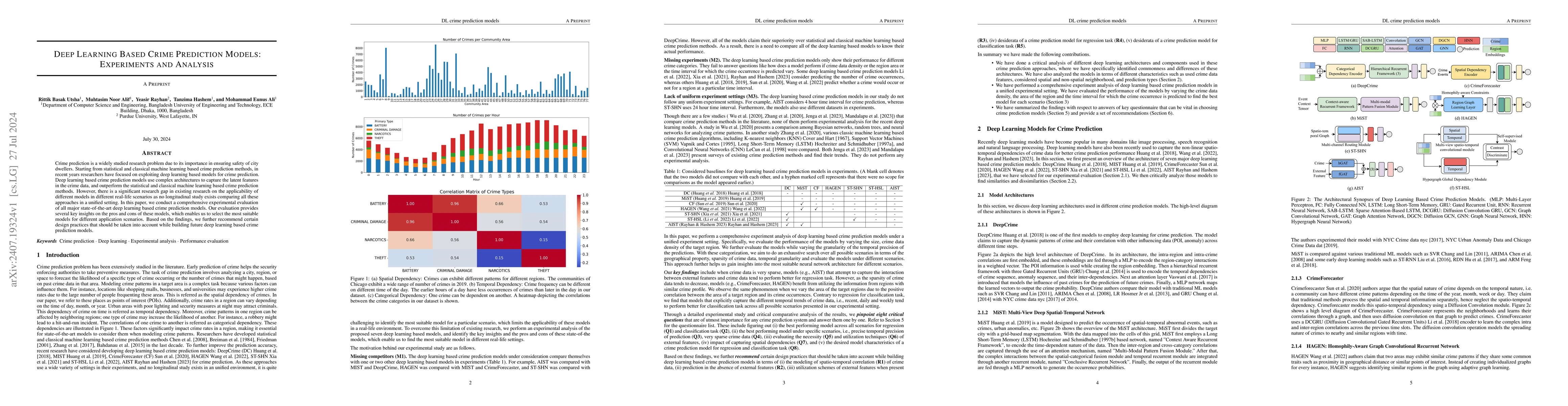 Thumbnail for Deep Learning Based Crime Prediction Models: Experiments and Analysis