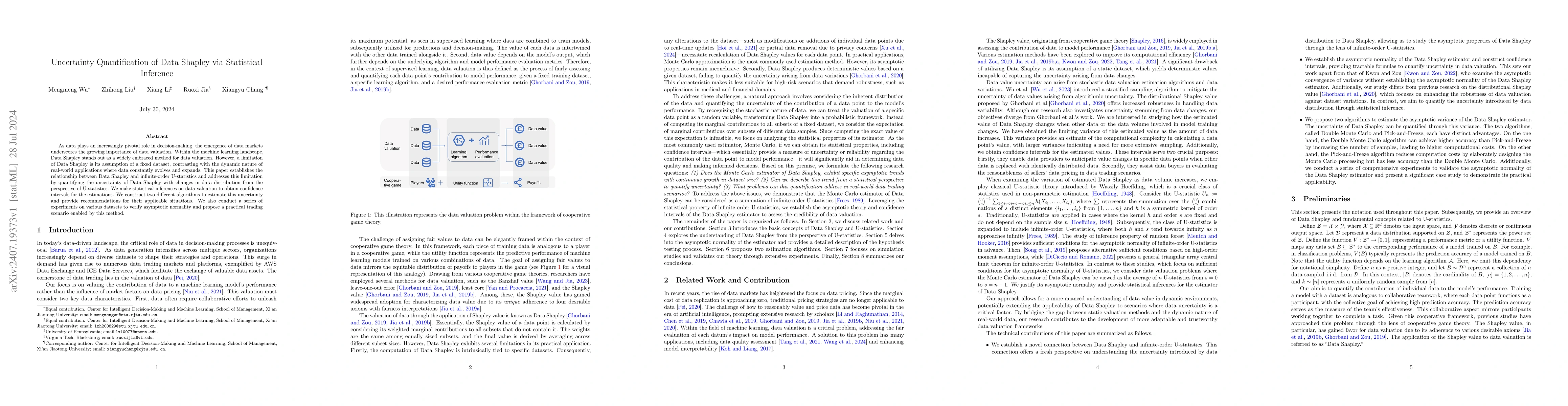 Thumbnail for Uncertainty Quantification of Data Shapley via Statistical Inference