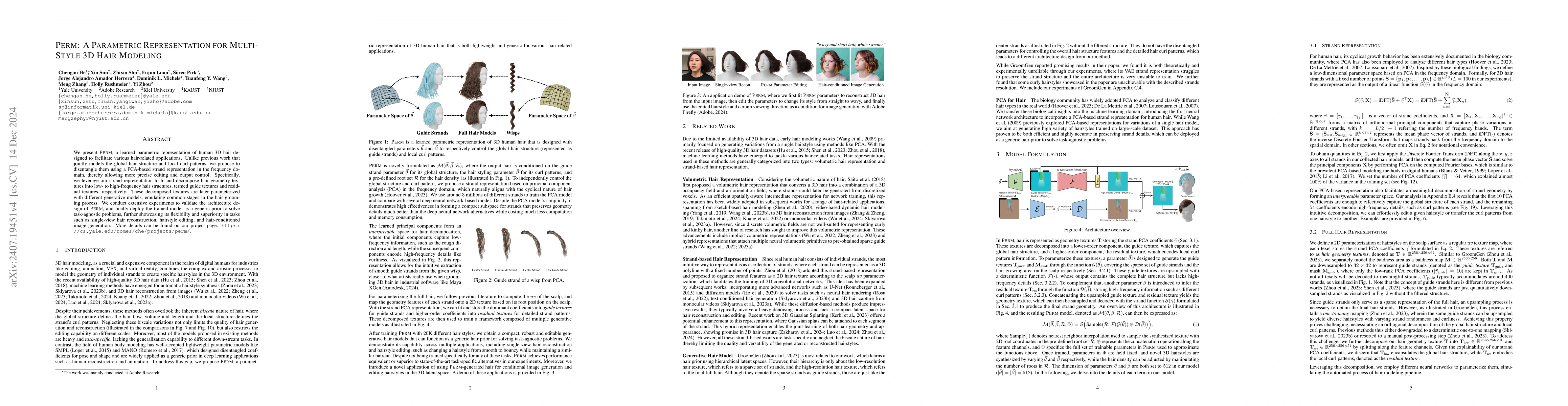 Thumbnail for Perm: A Parametric Representation for Multi-Style 3D Hair Modeling