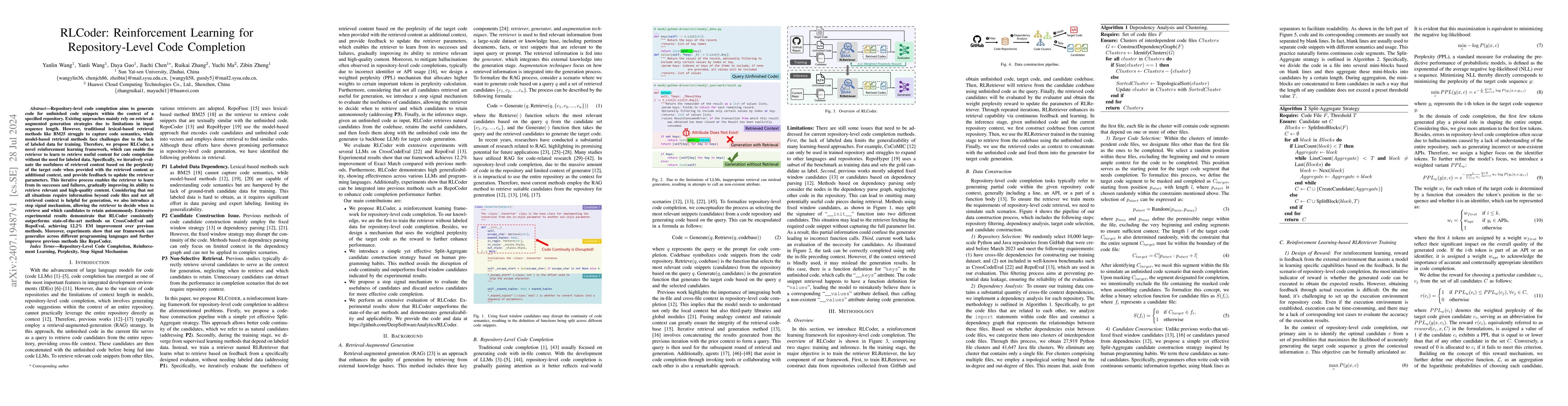 Thumbnail for RLCoder: Reinforcement Learning for Repository-Level Code Completion