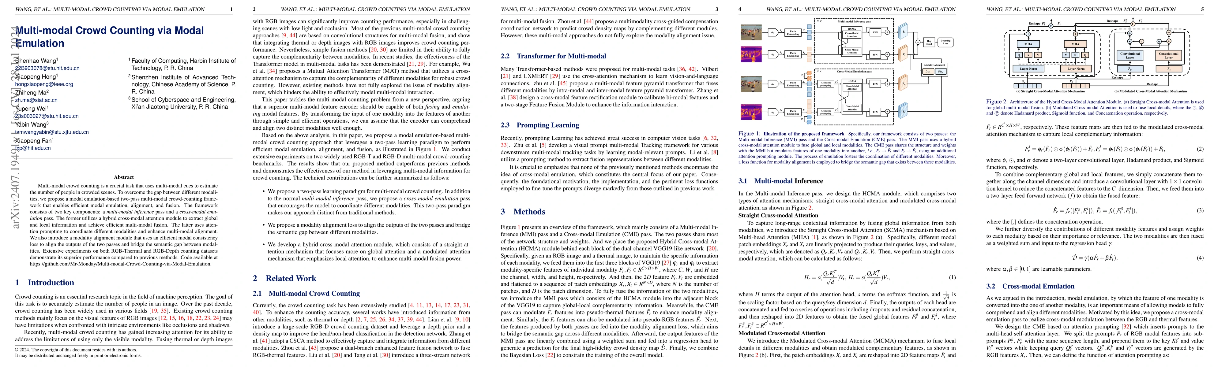 Thumbnail for Multi-modal Crowd Counting via Modal Emulation