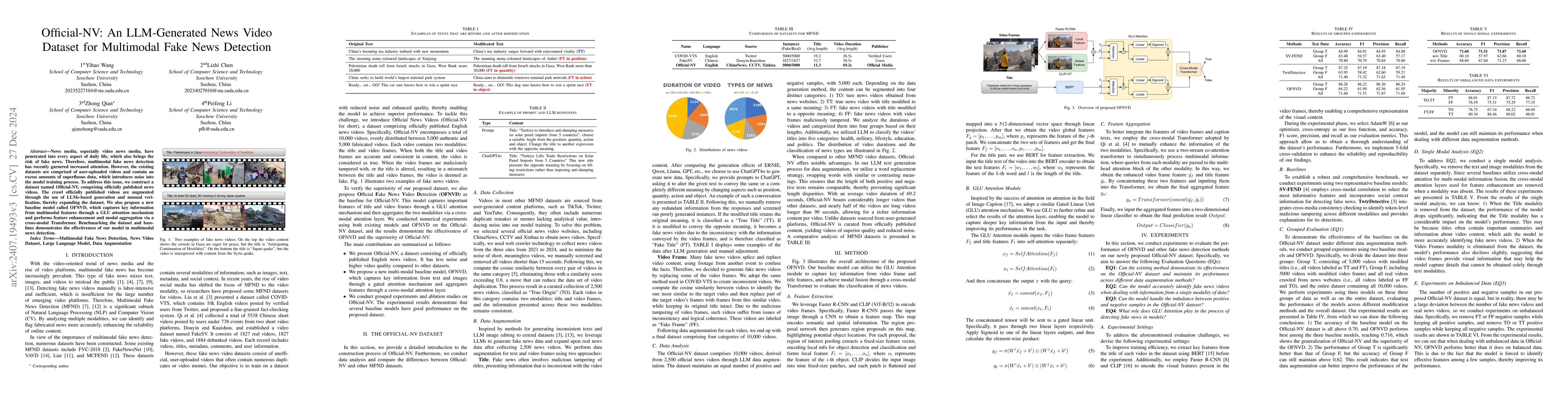 Thumbnail for Official-NV: A News Video Dataset for Multimodal Fake News Detection