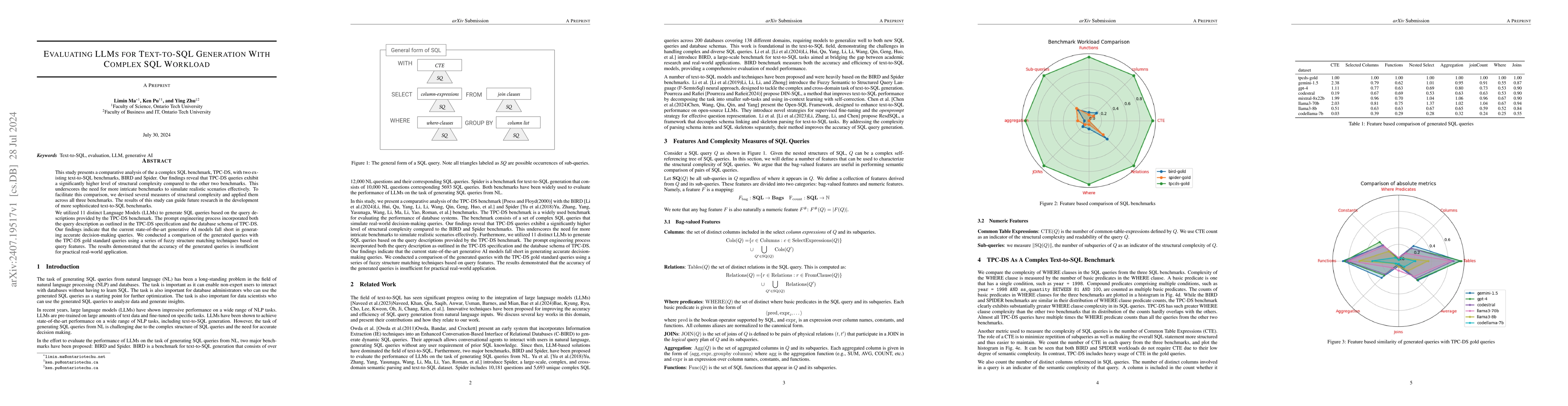 Thumbnail for Evaluating LLMs for Text-to-SQL Generation With Complex SQL Workload