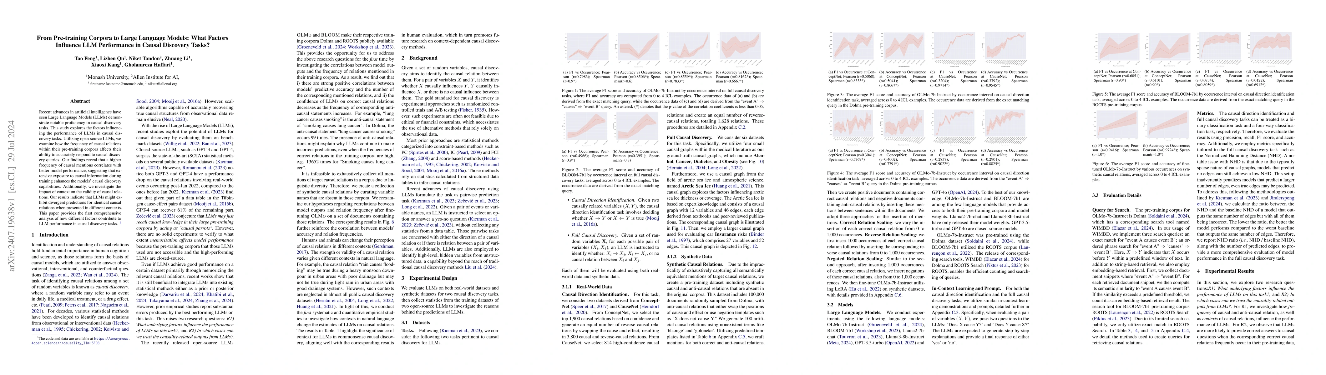 Thumbnail for From Pre-training Corpora to Large Language Models: What Factors
  Influence LLM Performance in Causal Discovery Tasks?