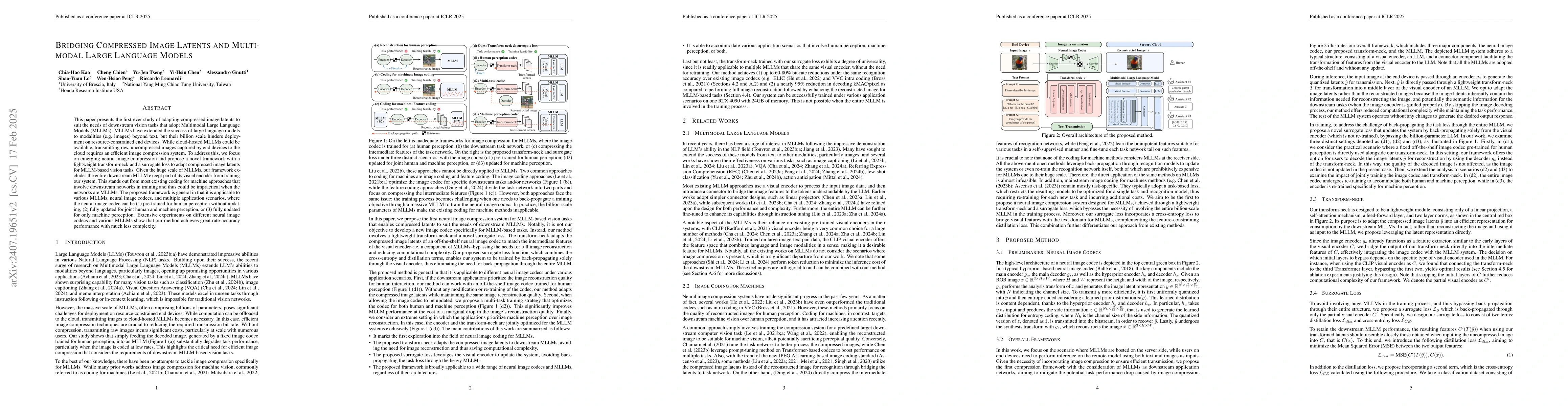 Thumbnail for ComNeck: Bridging Compressed Image Latents and Multimodal LLMs via
  Universal Transform-Neck