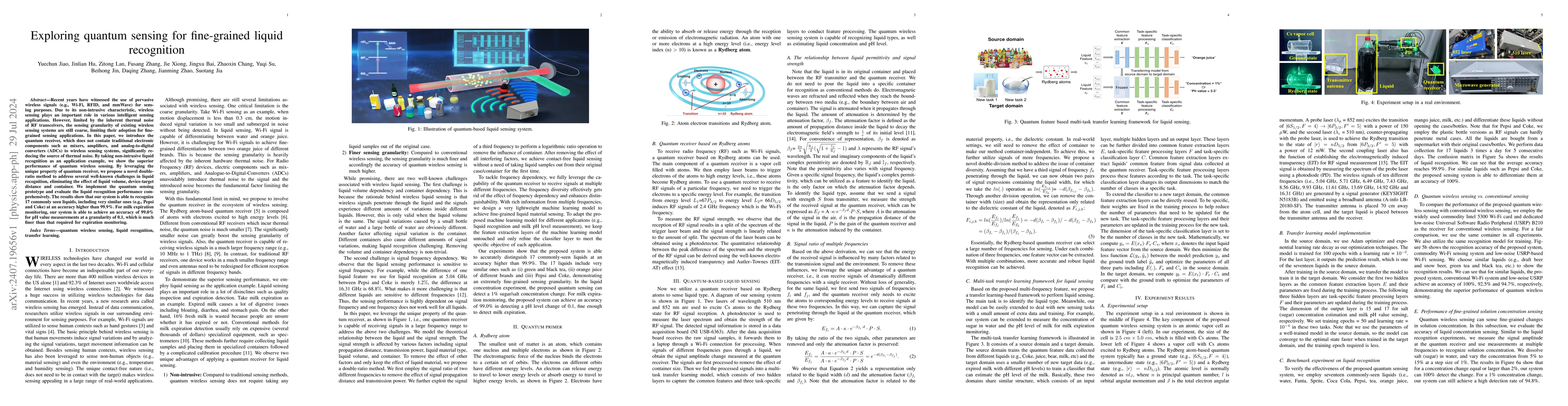 Thumbnail for Exploring quantum sensing for fine-grained liquid recognition